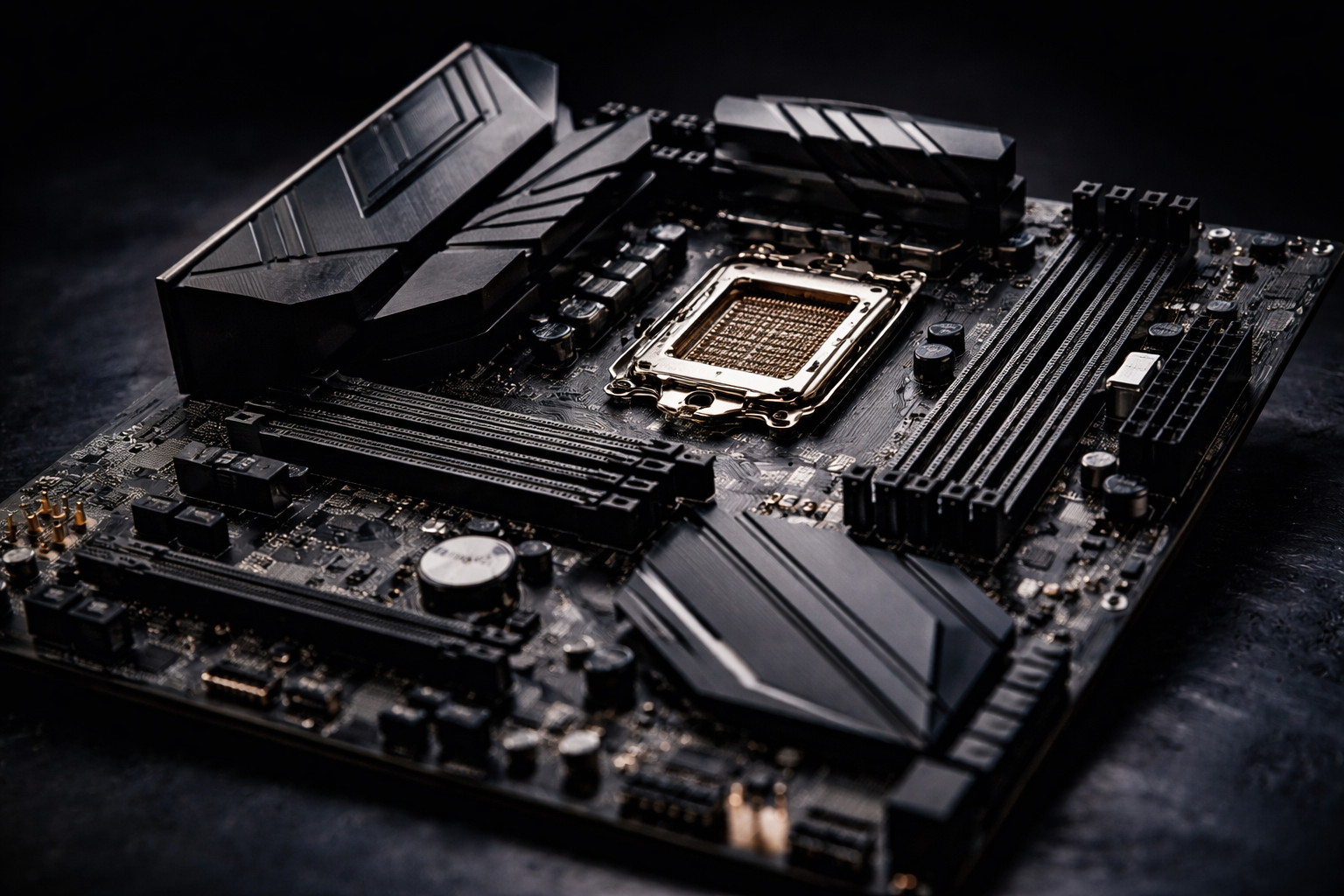 Close-up of a motherboard